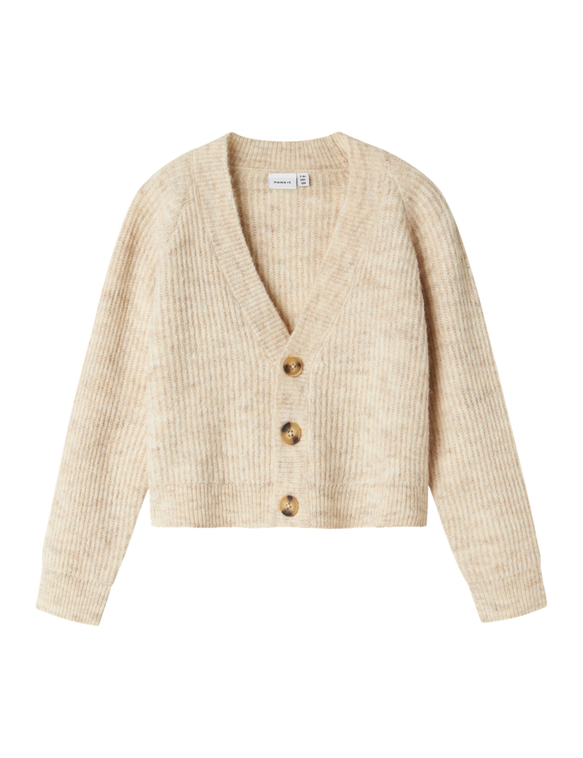 Name IT Nkfholly Boxy Short Knit Card Noos Maglione Cardigan Bambine e Ragazze
