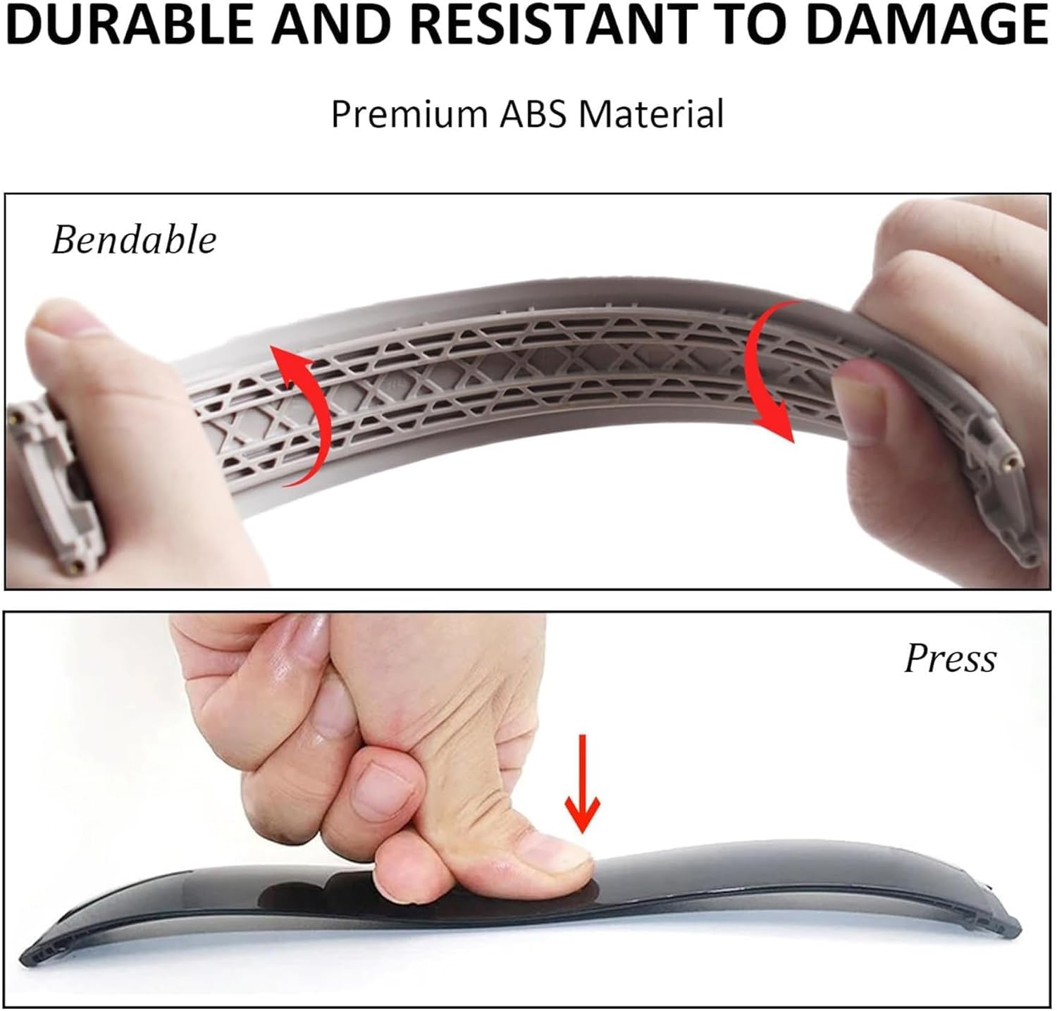 2 Sets Studio Pro Headband Replacement Parts & Replacement Hinge Compatible with Beats Studio Pro and Studio 3 Headphones, Studio Pro Replacement Headband Metal Repair Parts (Sandstone)