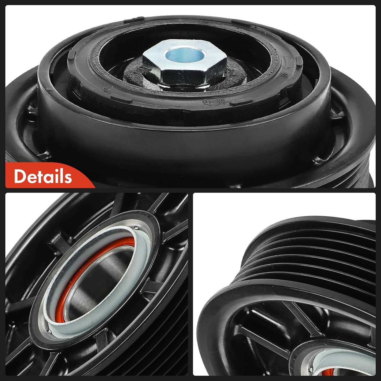 A-Premium Air Conditioner AC Compressor Clutch Kit Compatible with Porsche Macan 2015 2016 2017 2018