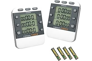 Photect Digital Lab Timer with 3 Channels Count Up/Down Function