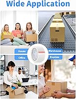 Vista 6 de JARLINK Cinta de embalaje transparente (12 rollos), cinta de embalaje resistente para embalaje de envío, sellado en movimiento, 1.88 pulgadas