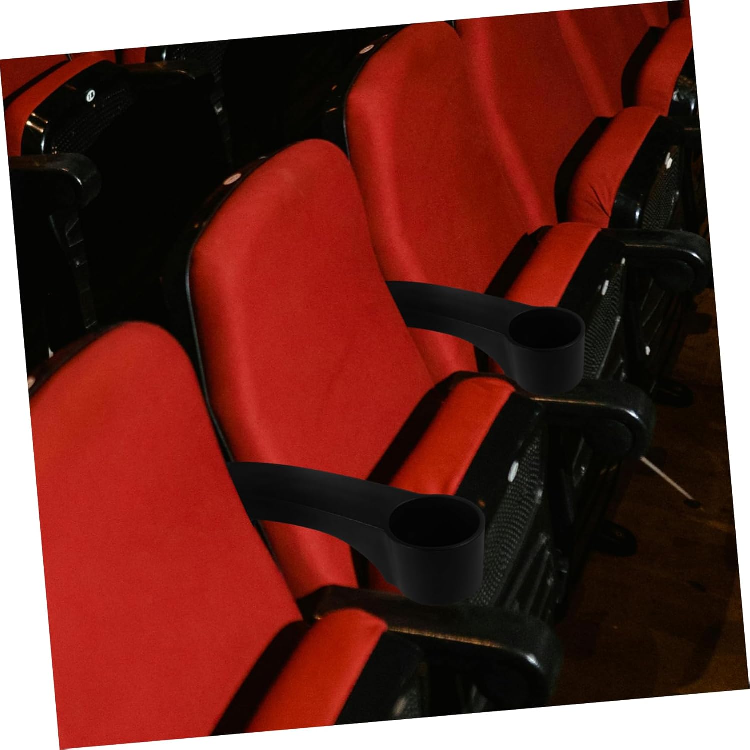 Theater Chair Armrest with Cup Holder – Plastic Replacement Armrest for Lecture Room Chairs Arm Rest Accessory and Theaters