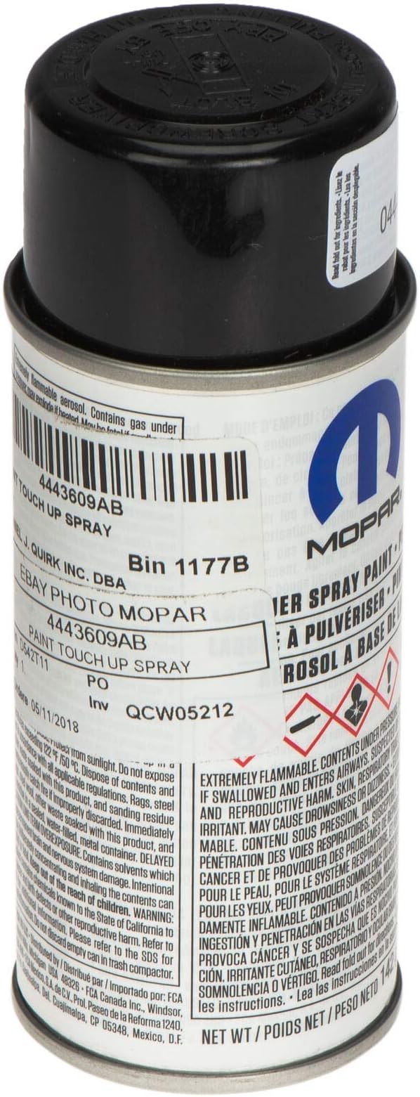 Mopar PX8 Black Clear Coat 2018 Jeep JL Wrangler Touch up