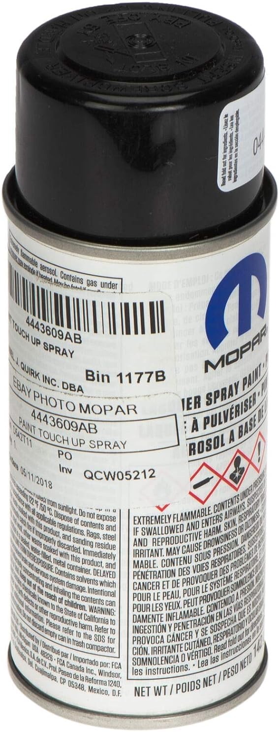 Mopar PX8 Black Clear Coat 2018 Jeep JL Wrangler Touch up