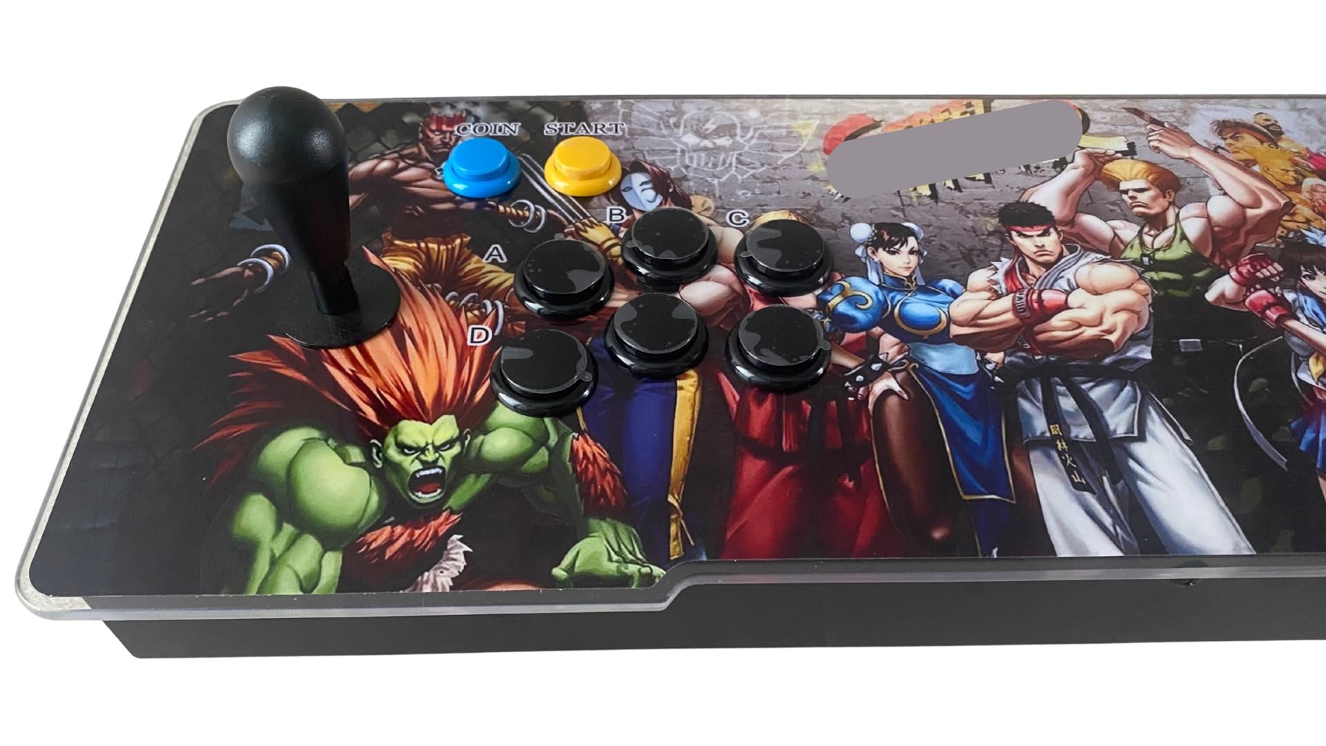 Macchina Arcade Console con 28000 Giochi Retrò Originali, con LED che cambiano colore e sistema audio e joystick ovali