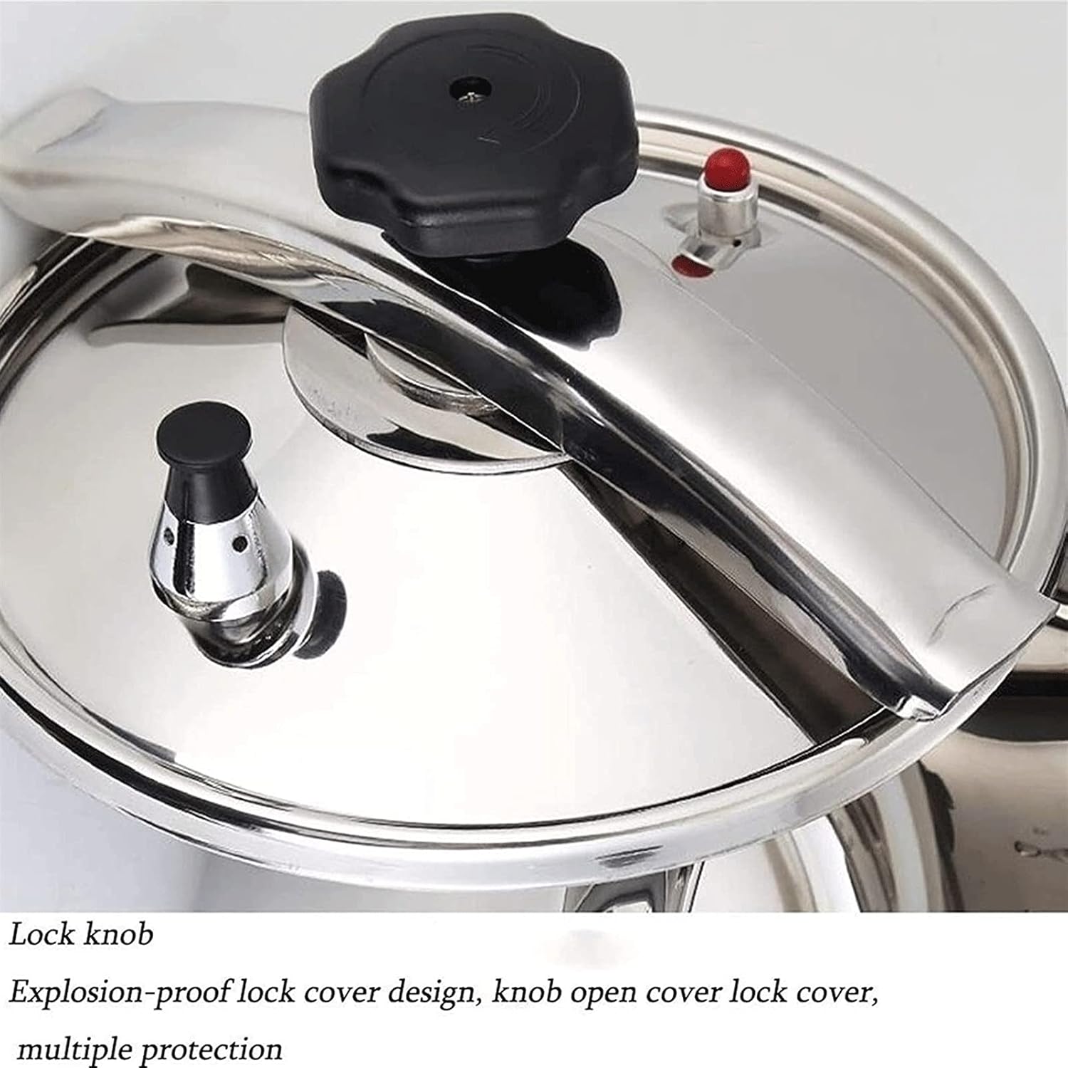 304 Stainless Steel Explosion-proof Household Safety Large Capacity Multi-function Large Pot Induction Cooker, Gas Stove Suitable for Hotels，Restaurants (Size : 15L)