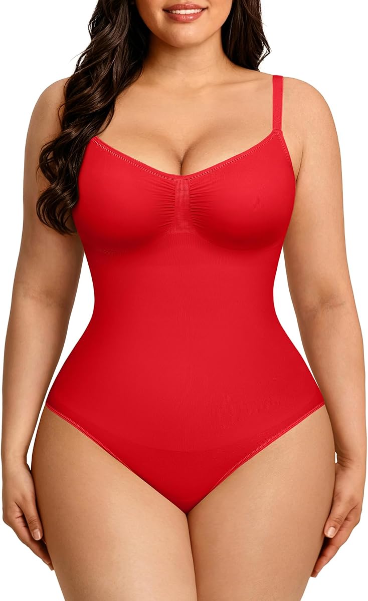 FeelinGirl Shapewear Bodysuit Tummy Control Body Shaper for Women