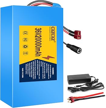 36V20Ah Ebike Battery,Electric Bike Lithium Battery with 30A BMS, for Scooter,ATVs,Solar Storage and100-1000W Electric Bicycle Motor36V20AH200W-1000W