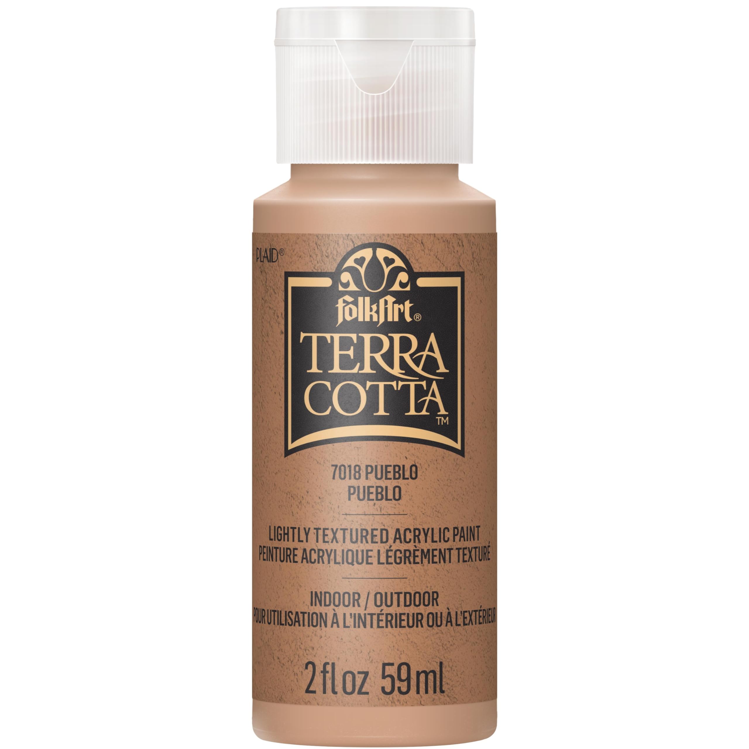 Plaid Enterprises Pueblo Folkart Terra Cotta Textured Paint - 2oz