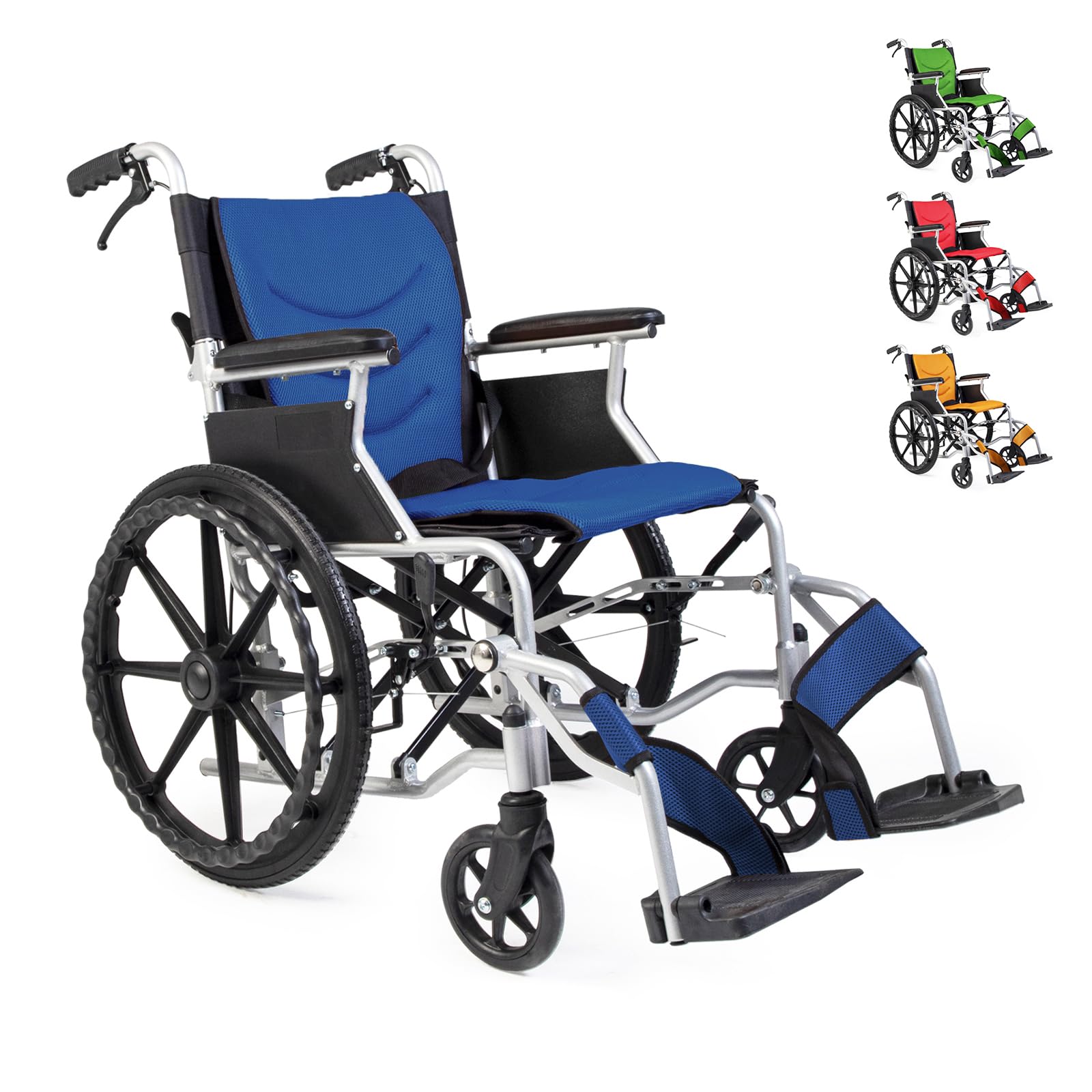 Amazon | PIPIBEAR 車椅子 自走式 折りたたみ 軽量 ノーパンクタイヤ