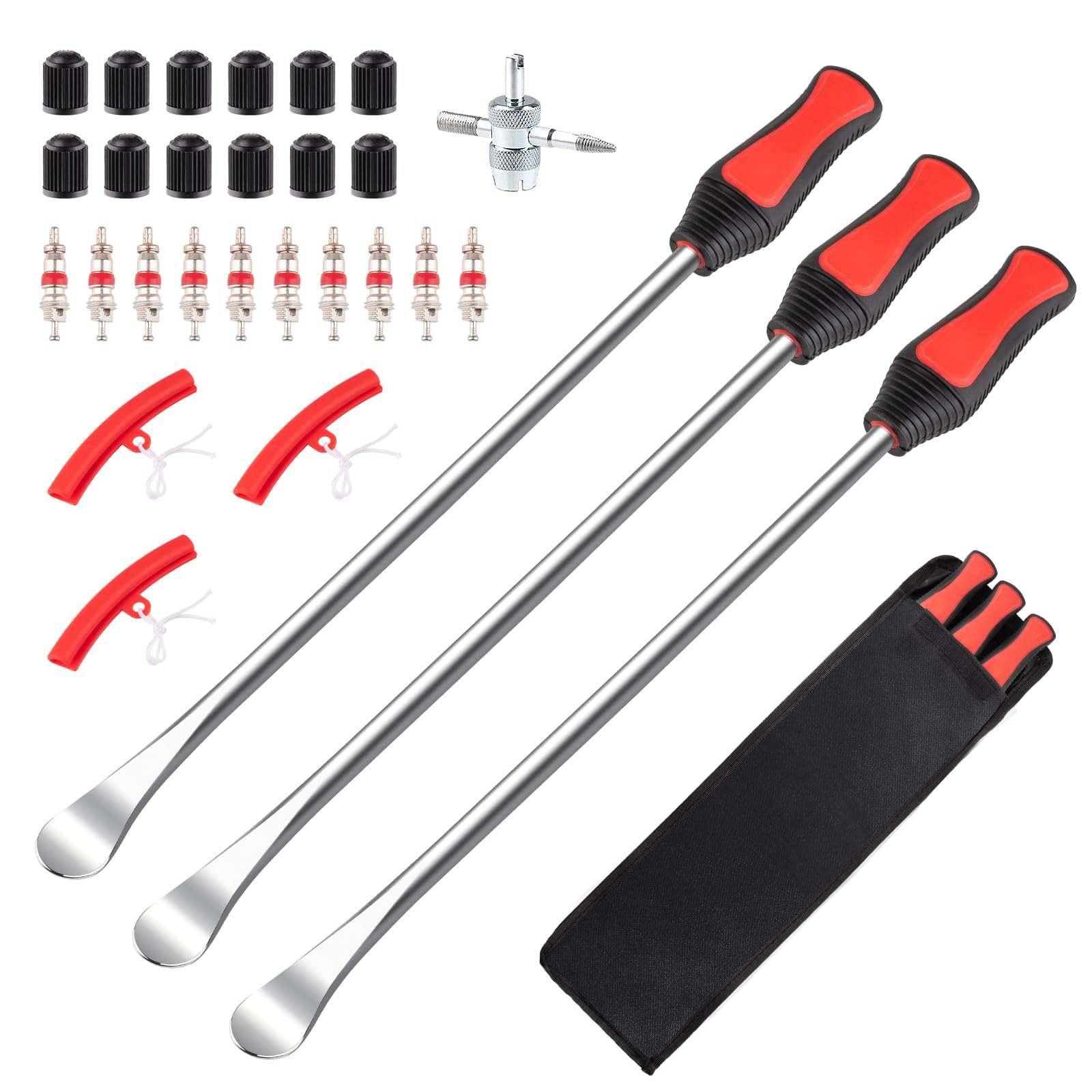 15 Tire Spoons Kit Tire Changing Tool for Motorcycles Dirt Bikes Lawn Mowers and More 29PCS Tire Removal