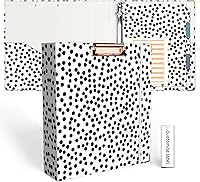 Vista 10 de EYROZILL Mini carpeta de 3 anillas, 5.5 x 8.5 pulgadas, 2 pulgadas, estampado de vaca