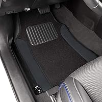 Vista 40 de BDK Premium Carpet Floor Mats for Cars - Universal Fit Interior 4-Piece Car Mats Full Set with Vinyl Heel Pad Protector - Cute Car Accessories