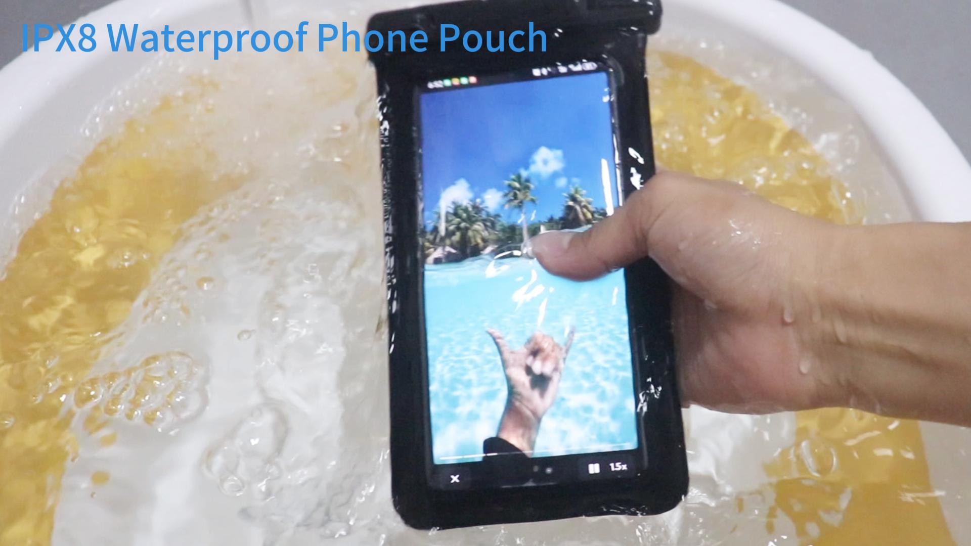 Phone Case Waterproof Pouch Universal Waterproof Phone Pouch Ipx8 Waterproof Phone Case For Beach Underwater Cellphone Dry Bag With Lanyard Fits All - View #12