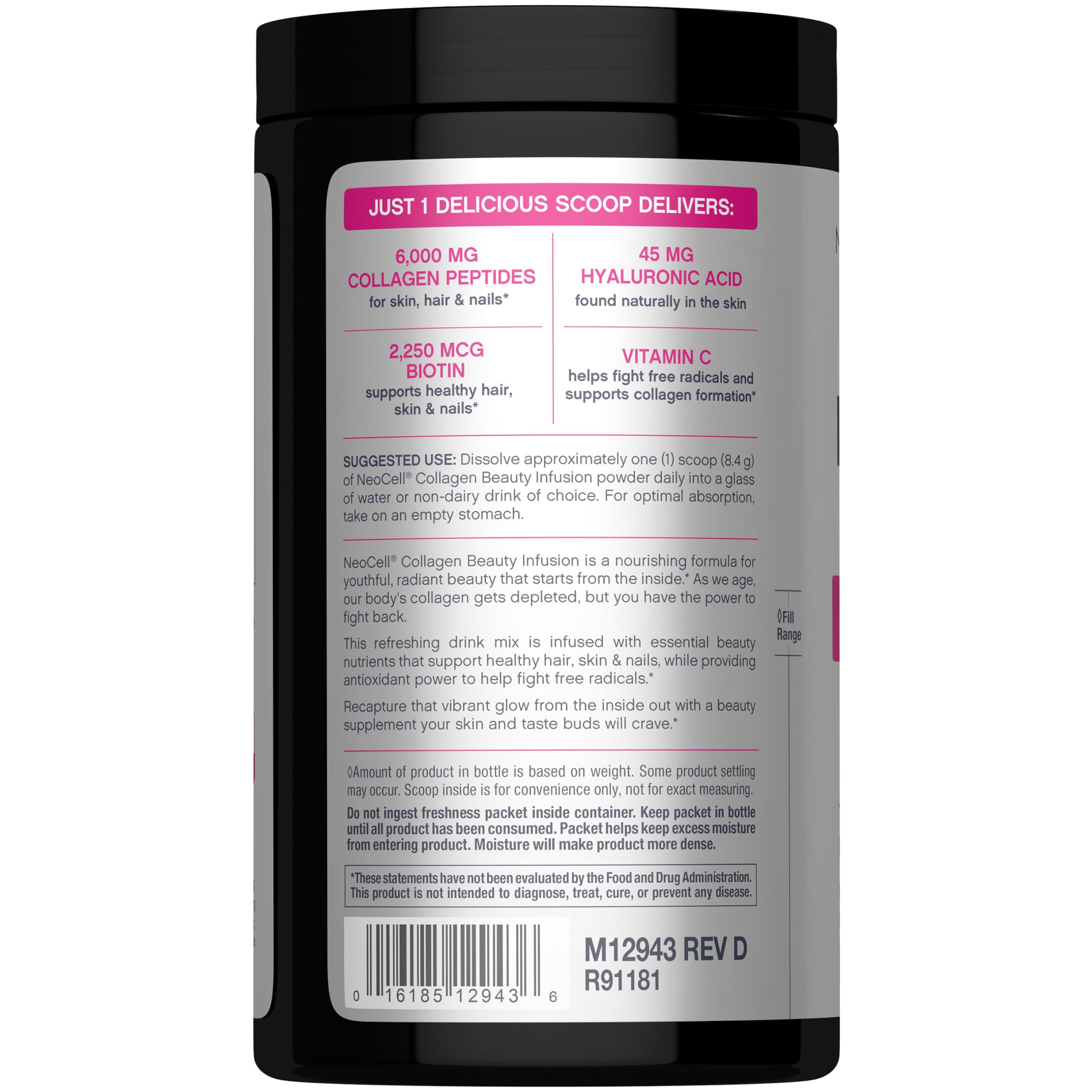 NeoCell Collagen Peptides Powder | 8.9 oz | Grass Fed Bovine — Amazon image 3