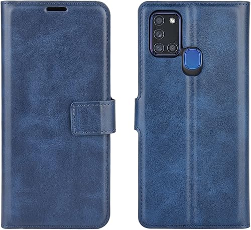 Funda con tapa para Samsung A21S Wallet PU Funda protectora magnética para teléfono móvil A21S Samsung Galaxy A21S A217M 2020 Folio Book Cover con