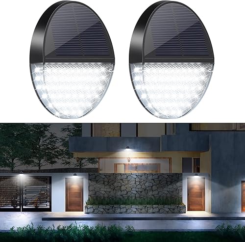 Luces solares para exteriores, luz con sensor de movimiento, luces solares de cerca con detector de movimiento, luces LED de seguridad impermeables