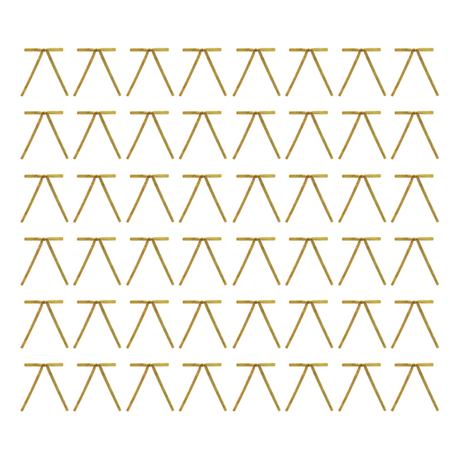 Oxxggkao 48Pcs Sparkling Velvety Bowknot Ornament for Door Wall Staircase Display Wedding Decoration Christmas Tree Embellishment Party Bowknot