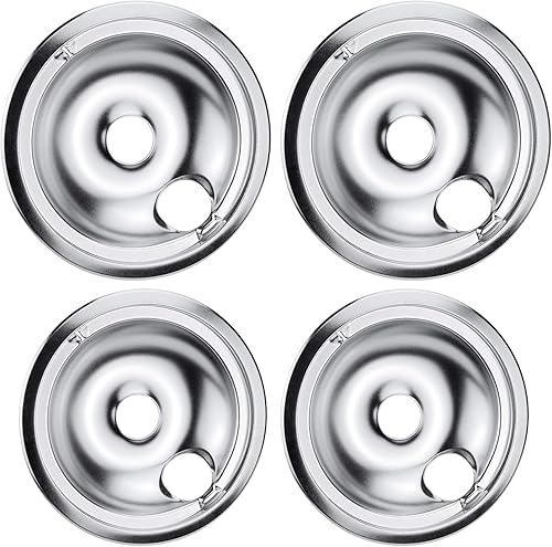 Beaquicy WB31T10010 y WB31T10011 - Cacerolas de goteo cromadas compatibles con GE y Ken-more de repuesto eléctrico