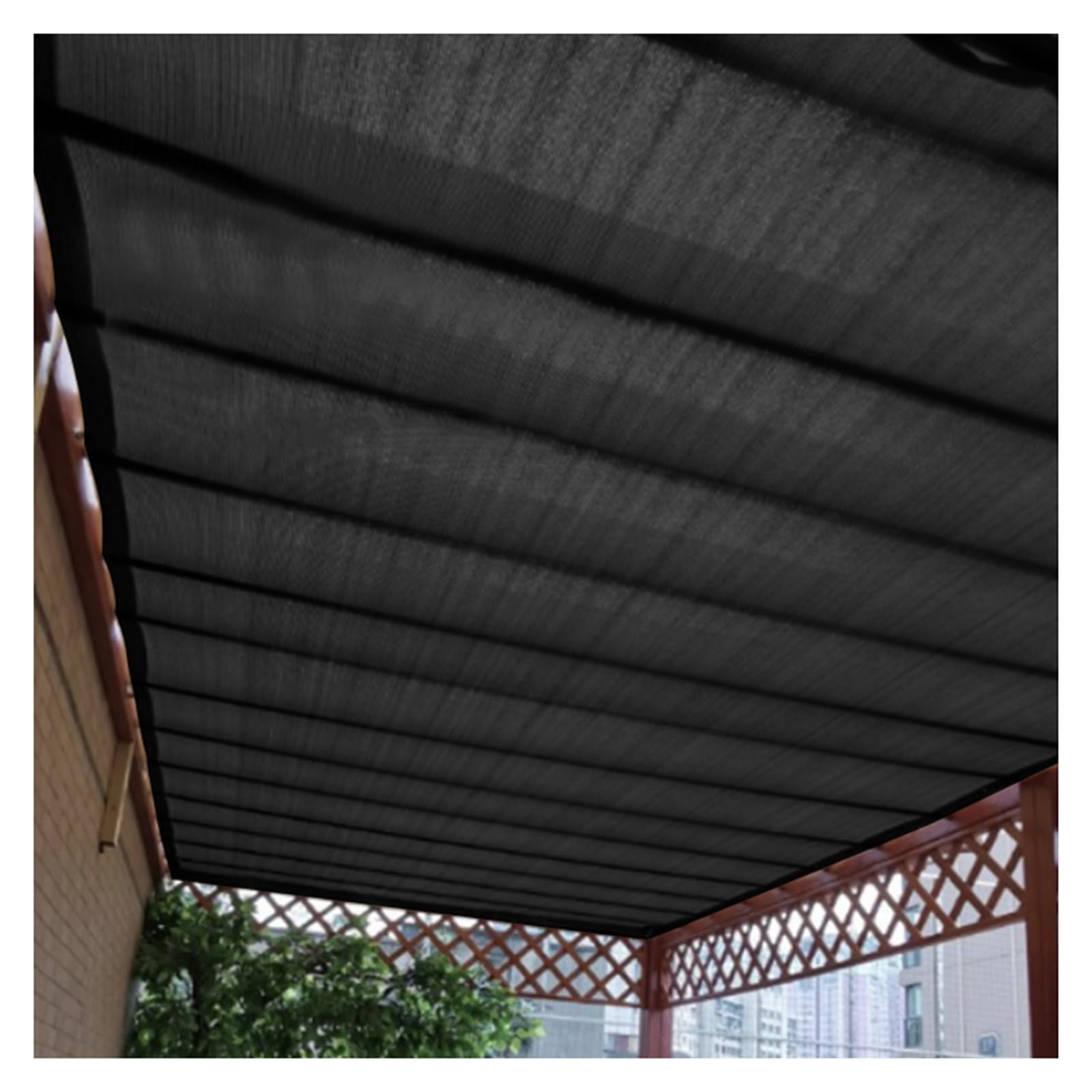 MOCHAMIK a Vela ondulata Retrattile a Forma di U - Parasole Esterna Personalizzabile per Portico e Giardino del Patio - Copertura Perfetta per pergola per la Protezione Solare