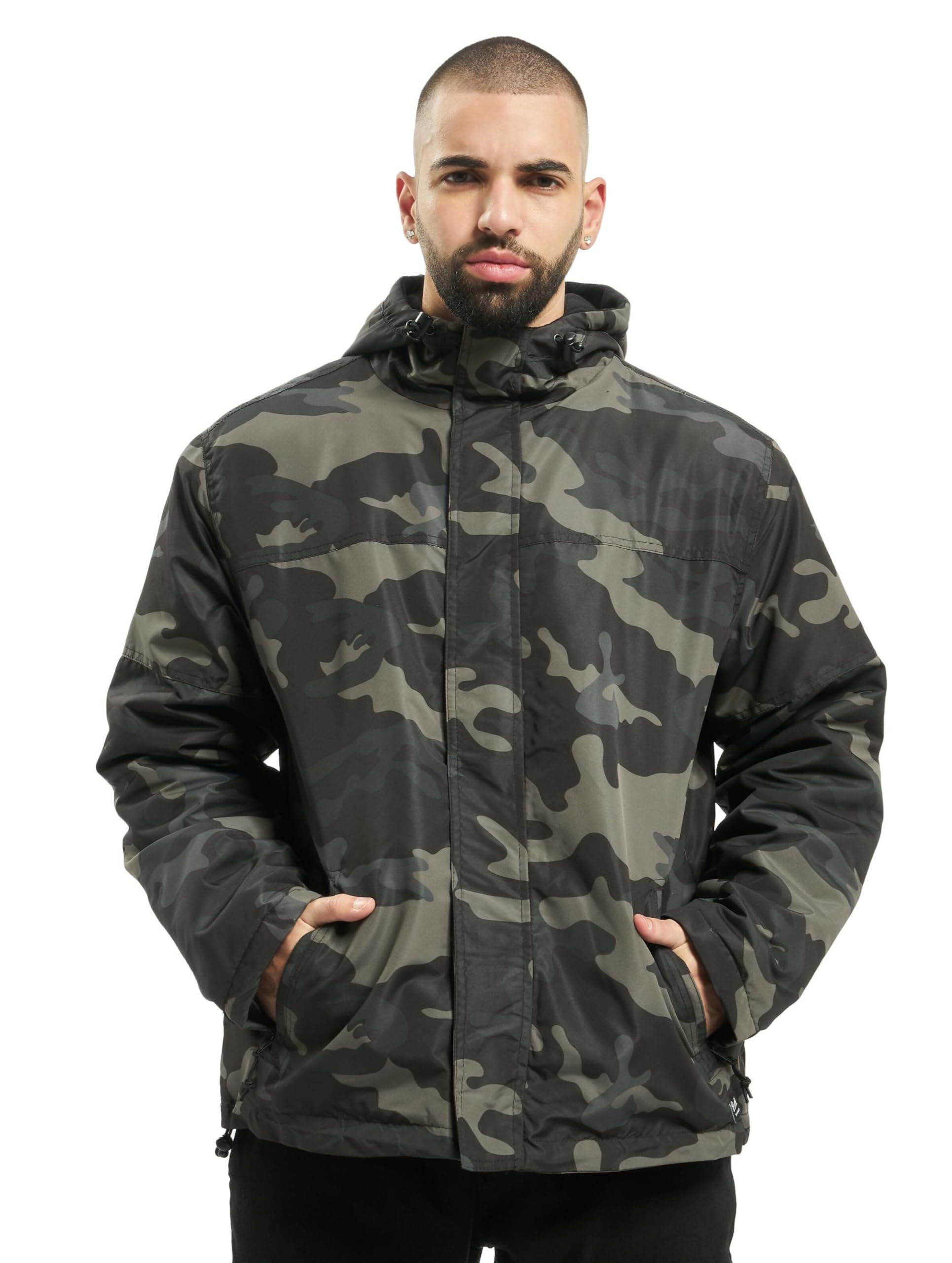 Brandit Frontzip Windbreaker, color: darkcamo, size: S
