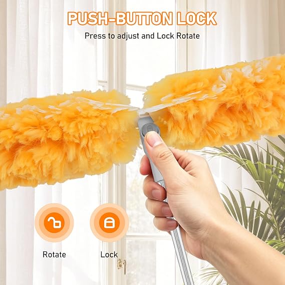 SetSail 6 ft Extendable Duster Handle Compatible with Swiffer Duster