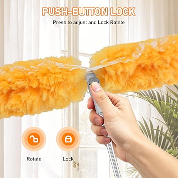 SetSail 6 ft Extendable Duster Handle Compatible with Swiffer Duster