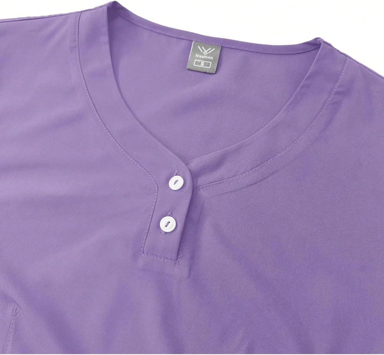 Last Chance Clearance: Men's Nursing Scrubs with Zipper Collar Top & Straight Pants