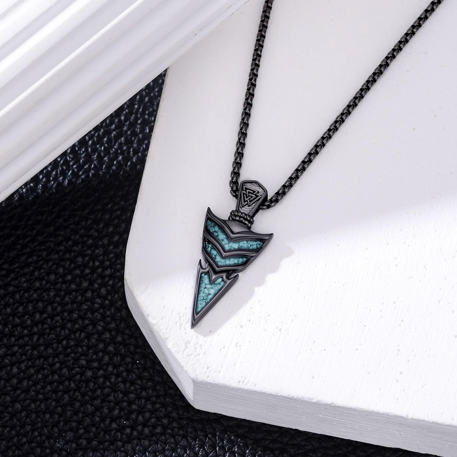 Viking Necklace for Men Women 925 Sterling Silver Vintage Viking Pendant Necklace Punk Jewelry Gift for Men Women - Image 2