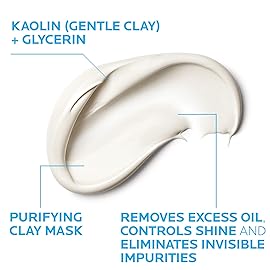 La Roche-Posay Effaclar Clarifying Clay Face Mask for Oily Skin, Unclogs Pores and Controls Shine Without Over-Drying, Packaging May Vary