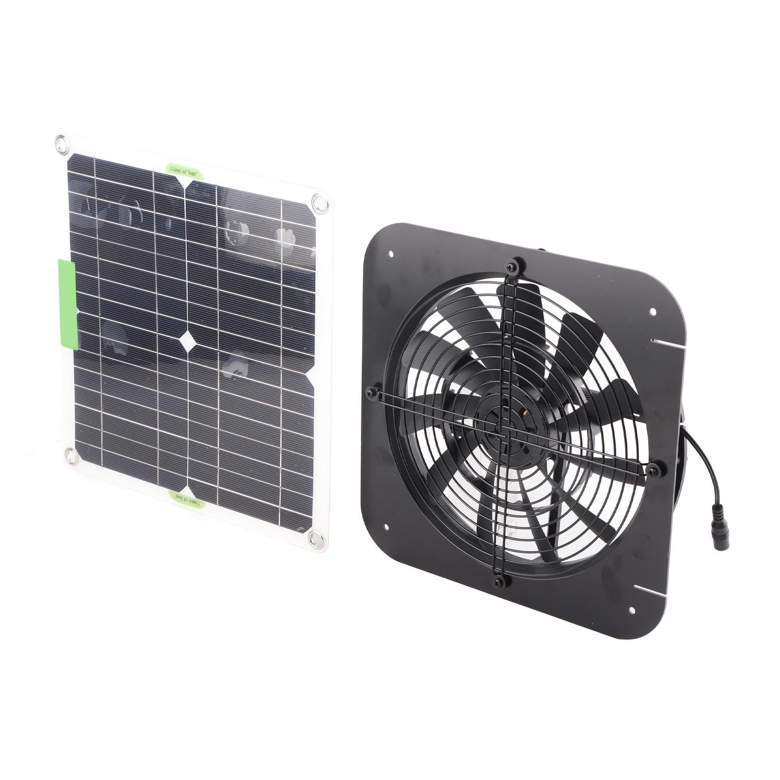 Ventilateur D'extraction alimenté par Panneau Solaire, 100W, 18V, Portable, pour Grenier, Maison D'animaux Domestiques, Poulet, Camping-car, Serre