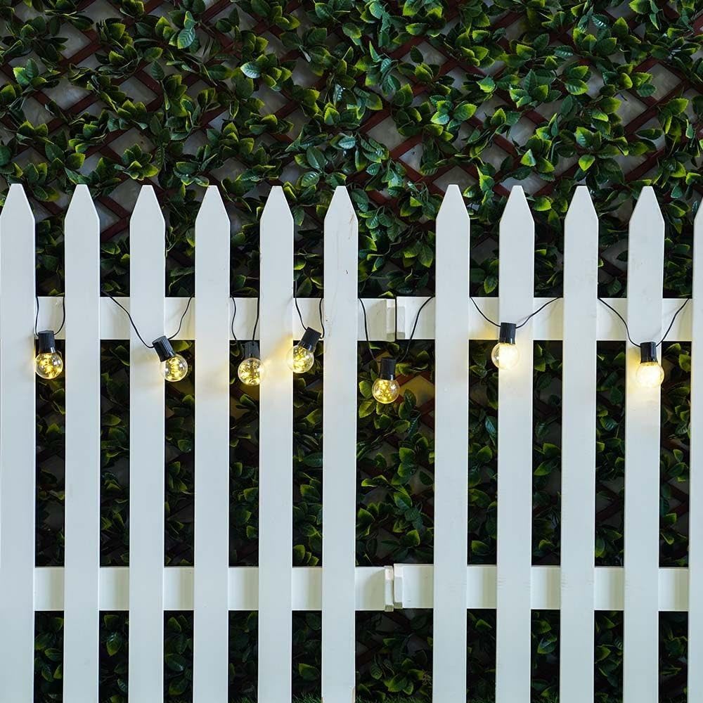 Danube HomeModern Plastic Globe Led Warm Lights | Outdoor Light | Lantern Lamp | Farmhouse Outdoor Porch Light For Gazebo, Patio, Yard, Garden 6.7 Meter