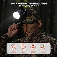 Vista 2 de Coon - Luces de caza para Coyotes Hog Predators, 10 W recargable e impermeable IPX5, 6 modos de iluminación, 45000LUX LED de 4