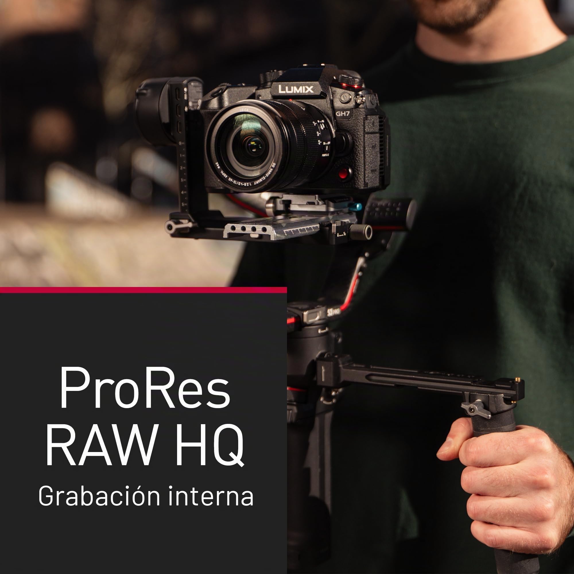 Panasonic Lumix DC-GH7ME Micro Cuatro Tercios Cámara Sin Espejo, con Lente 12-60mm, Lumix G Vario H-FS12060, 25,2 MP, C4K/4K 4:2:2 60/50p, AF Híbrido Fases, IS Activo, ProRes Raw HQ, OLED, Negro
