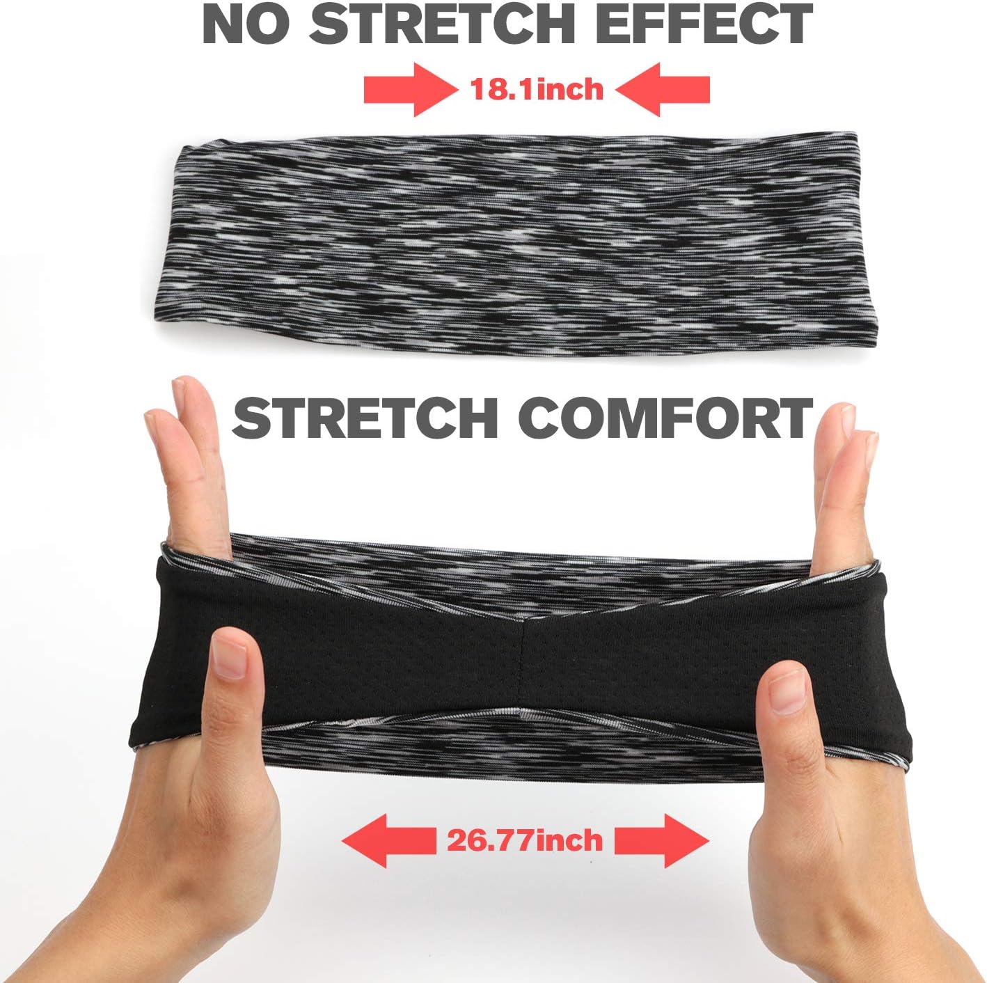 Sweat Bands No Slip Fashion Headbands for Women Workout Headbands Head Bands for Yoga Running Sports Gym (3 Pack -1) : Beauty & Personal Care