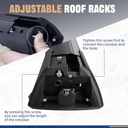 Miniatura 5 de Barra transversal con cerradura de 220 libras para KIA Sportage 2023 2024 2025 (solo para X-Line/X-Line Prestige/X-Pro/X-Pro Prestige) Accesorios