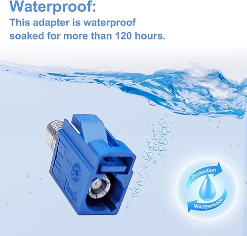 Miniatura 5 de Maswell Fakra C hembra a SMA hembra adaptador interserie azul compatibilidad universal para antenas multifunción GPS Adaptador de señal de antena