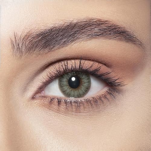 Daring Eyes Diamond (Gray Green) Storage Organizer Contact Lens Case,