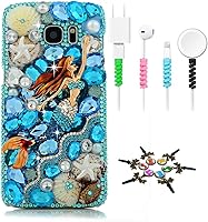 Vista 15 de STENES Sparkle Funda compatible con Samsung Galaxy J2 Prime – Elegante funda 3D hecha a mano con diseño musical de flores grandes con protector