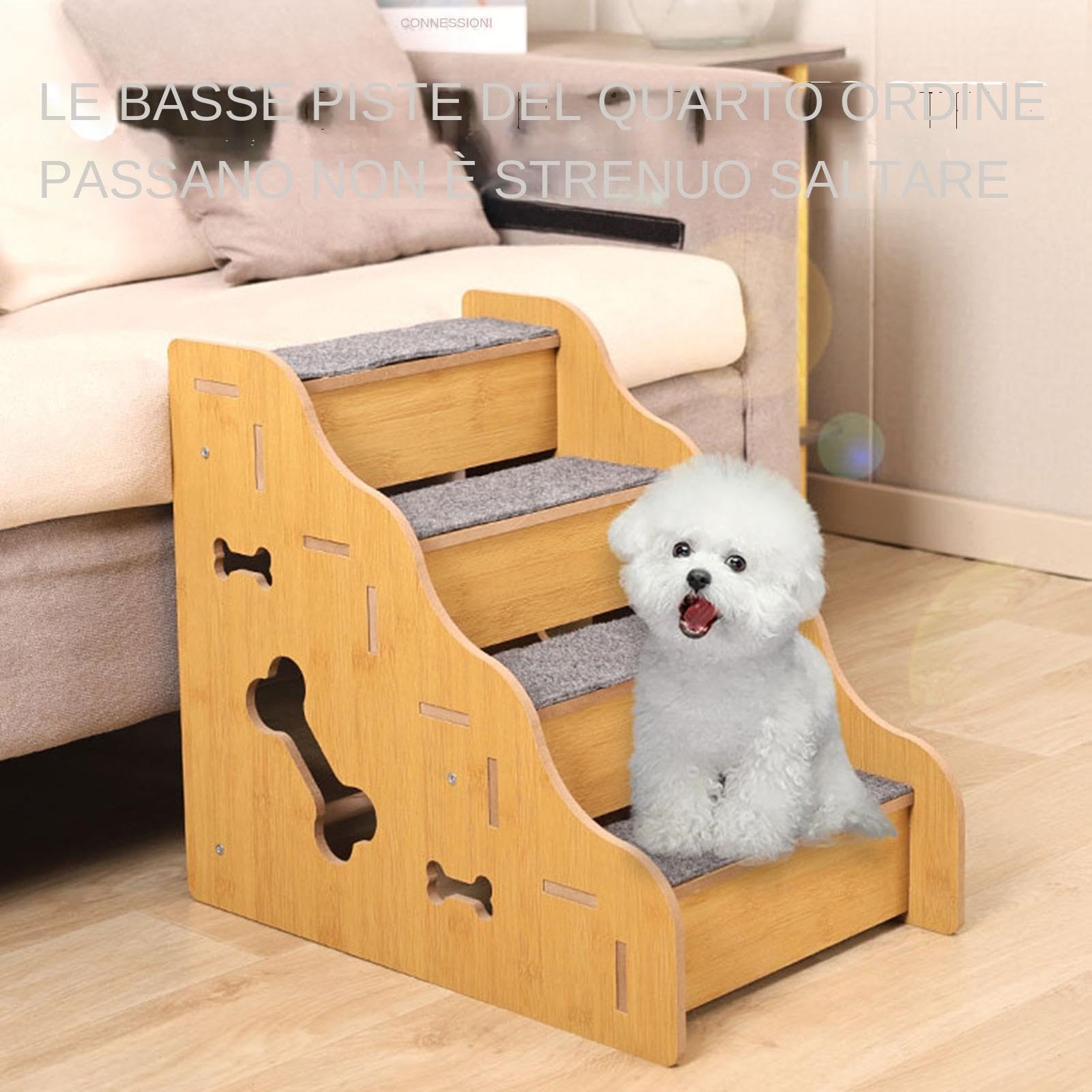 Haustiertreppe für Hunde und Katzen Kletterhilfe für Senior Hunde