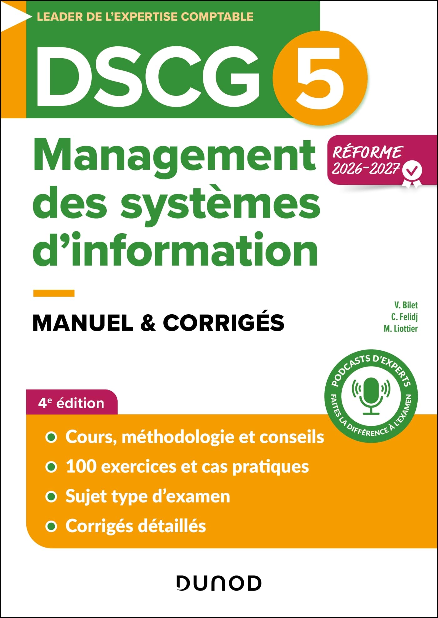 DSCG 5 - Management des systèmes d'information - Manuel - Réforme 2026-2027