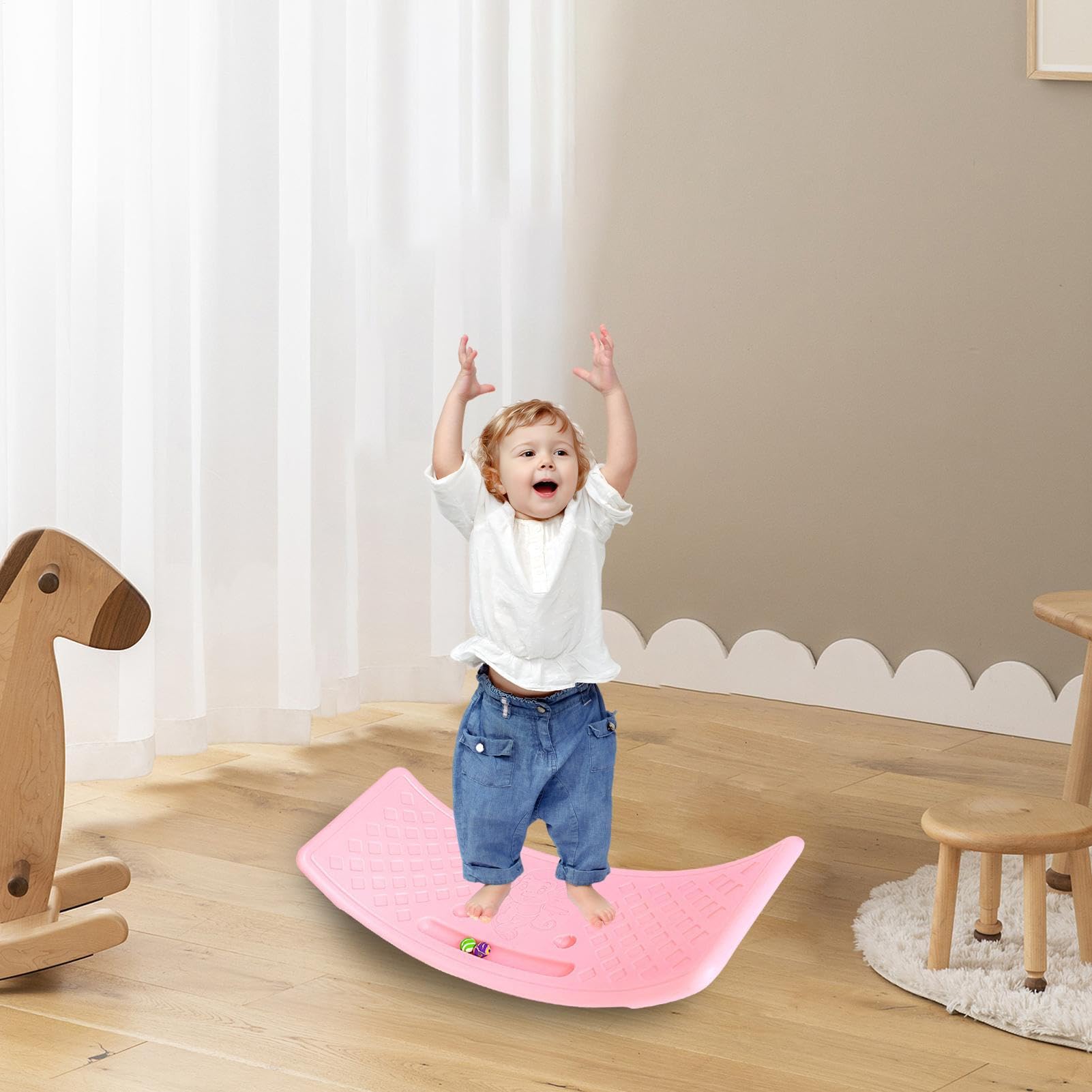 Balance Board per bambini, tavola basculante per bambini, per imparare