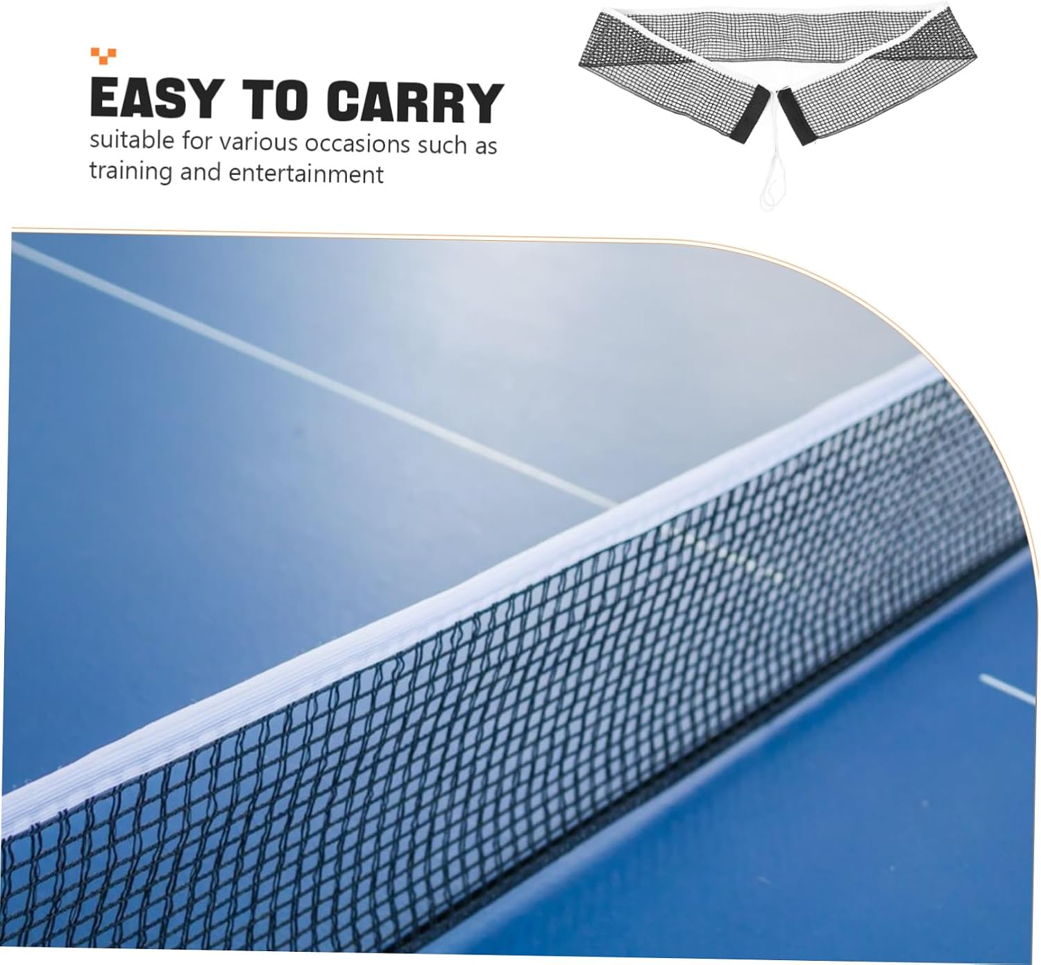 Portable Table Tennis Net Durable Replacement for School Gym Use Easy Installation Versatile Accessory for All Table Tennis Settings