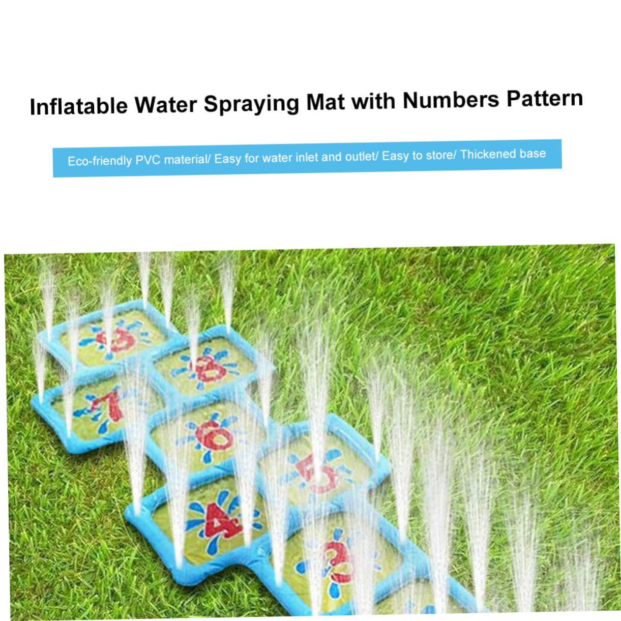 Colchoneta Inflable de Agua Azul de Plástico para Niños