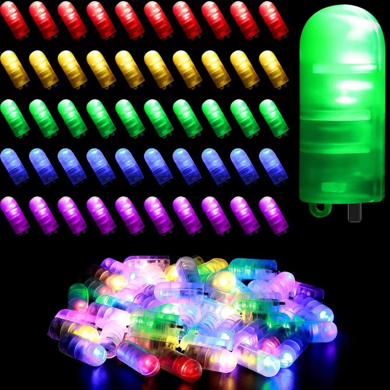ALEGRE® LED Ballons Lichter mit Haken, 30 Stk Mini Led Lichter Lampions, Bunte Lede Ballonlichter Lichtkugel, Mini Lede Licht Laterne für Papierlaternen, Weihnachten, Halloween, Geburtstag Party Deko