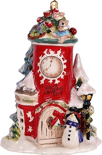 Miniatura 1 de Blue Sky Clayworks 15597 Village Christmas Shop - Casa de velas, 8.7 pulgadas de longitud