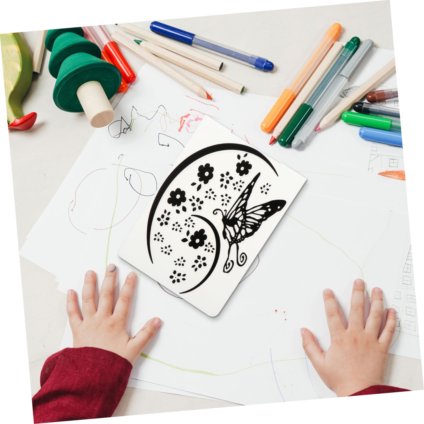 SEWOART 10pezzi Template Plastica Per Embossing Di Modelli Per Scrapbooking e Decorazioni Fai Da Te Con Design Unico e Superficie Irregolare
