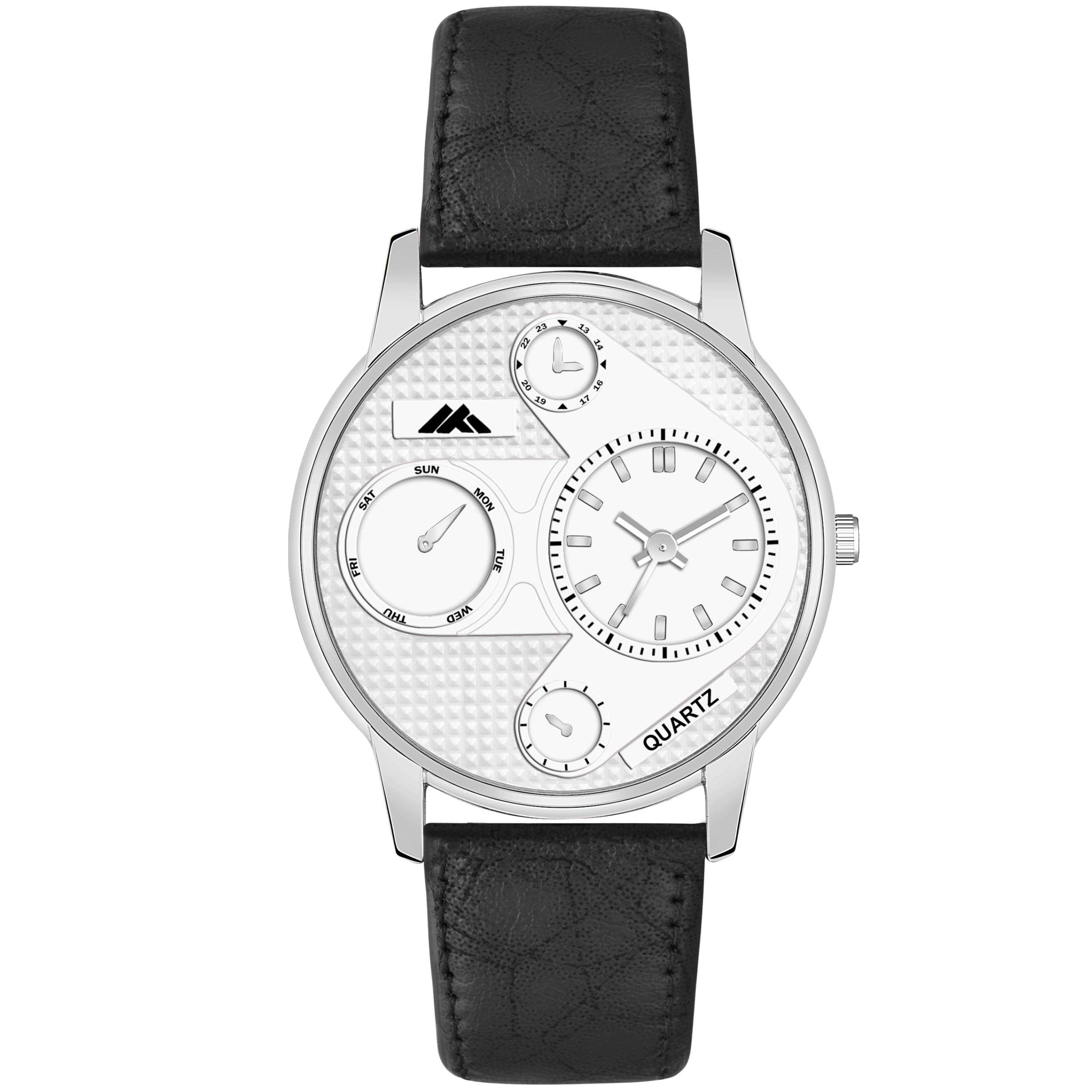 Shocknshop Leather Analog Stylish White Dial Watch For Mens Boys (White Colored Dial And Black Strap) -Mt3134 (B0D93T7K22) Amazon Price History, Amazon Price Tracker