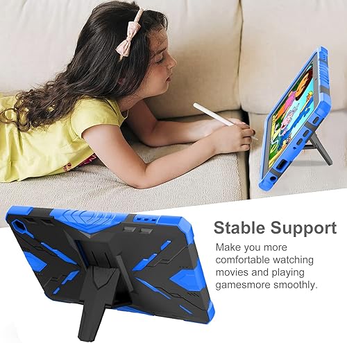 Miniatura 6 de MaoMini Funda F i r e7 versión 2022 de 12. generación, funda protectora resistente con función atril (negro nuevo)