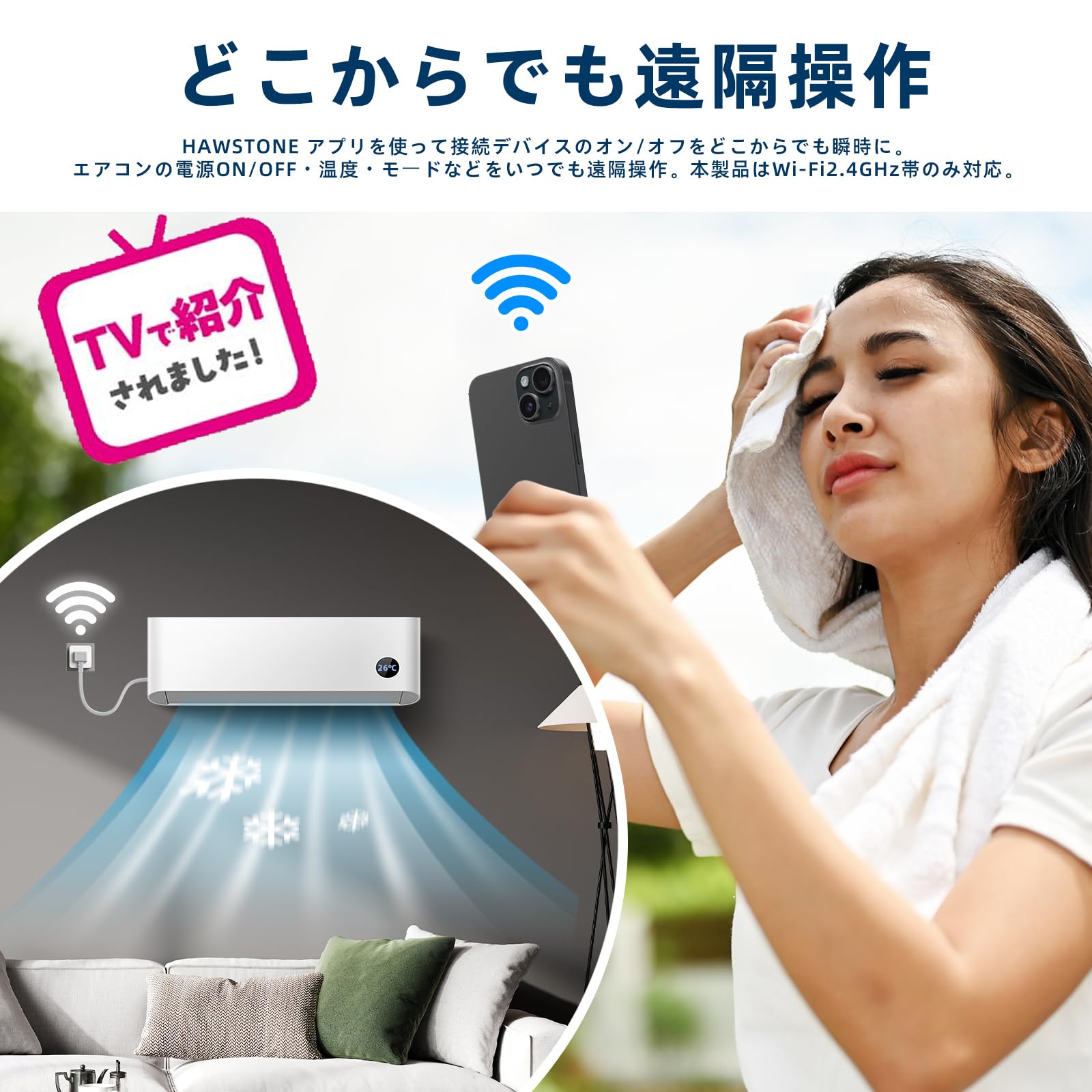 Amazon.co.jp: HAWSTONE【まとめ買い】エアコンパートナー + 温湿度